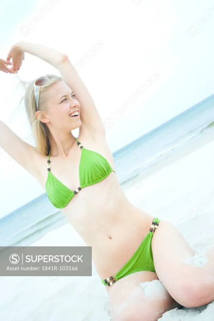 young woman in bikini