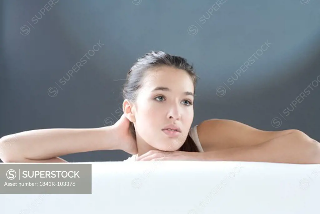 young woman relaxing