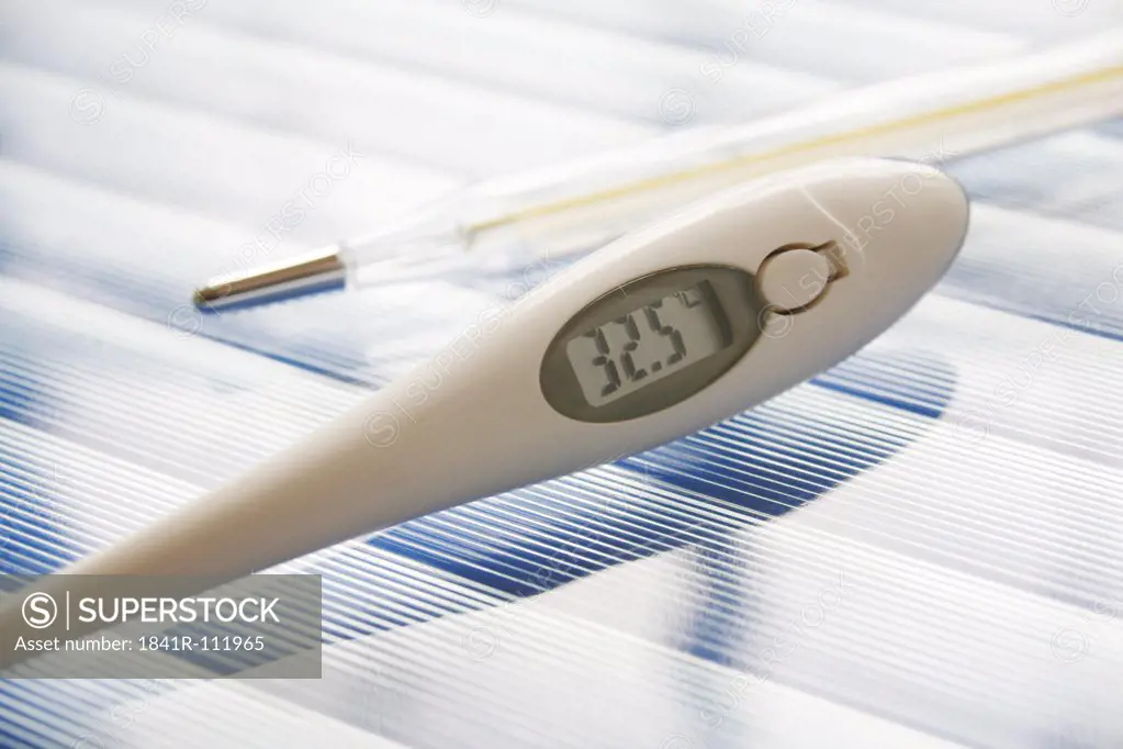 Two clinical thermometers
