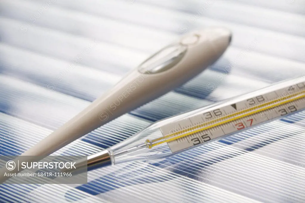Two clinical thermometer