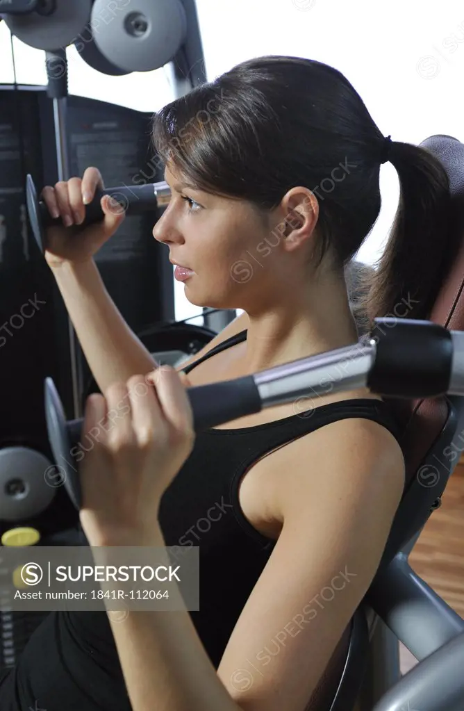 young woman in a fitness centre