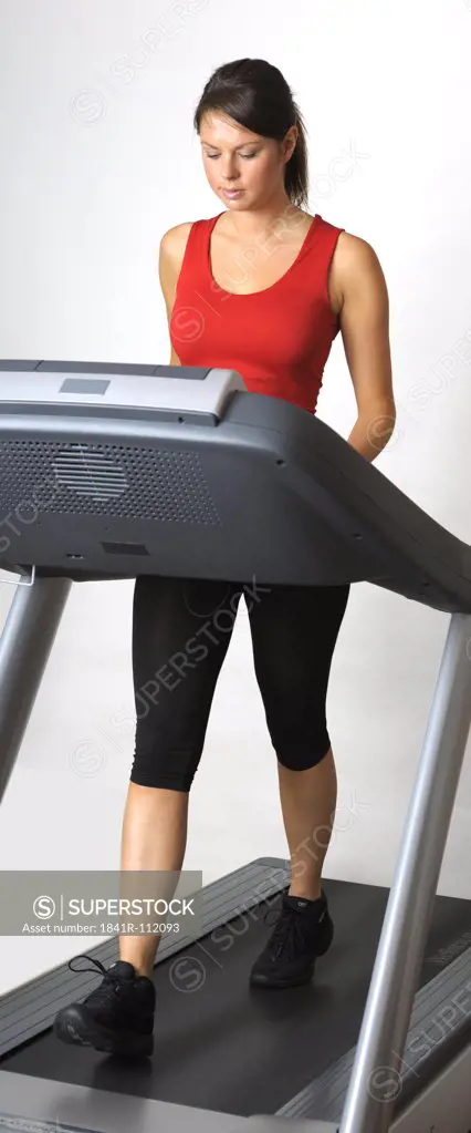 Young woman in a fitness center