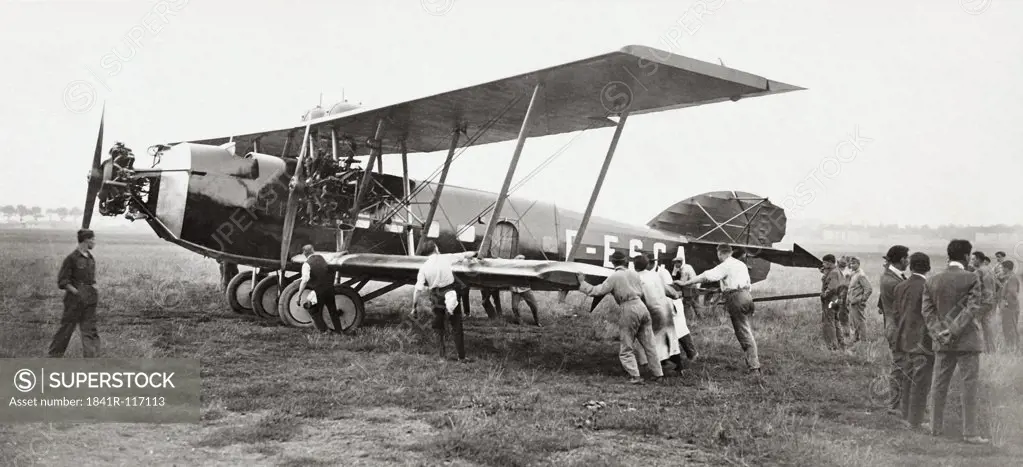 Historical picture of an airplane