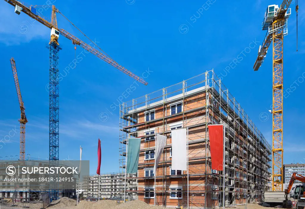 Cranes on a construction site