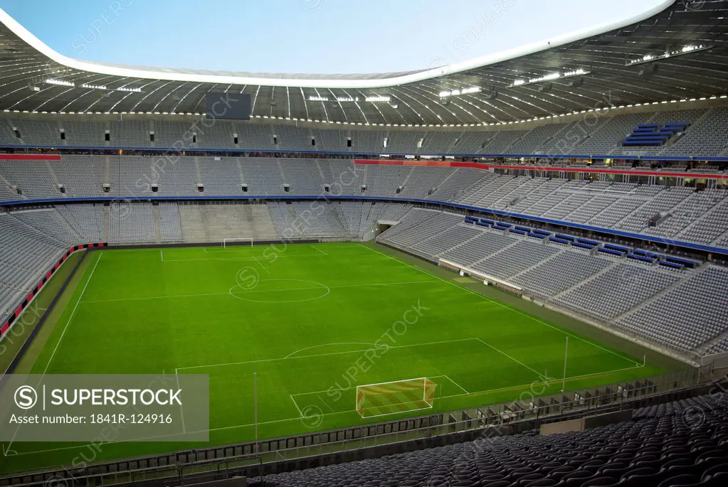 Empty Allianz Arena, Munich, Bavaria, Germany