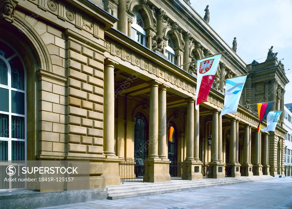 Entrance of the Stock Exchange Frankfurt, Germany