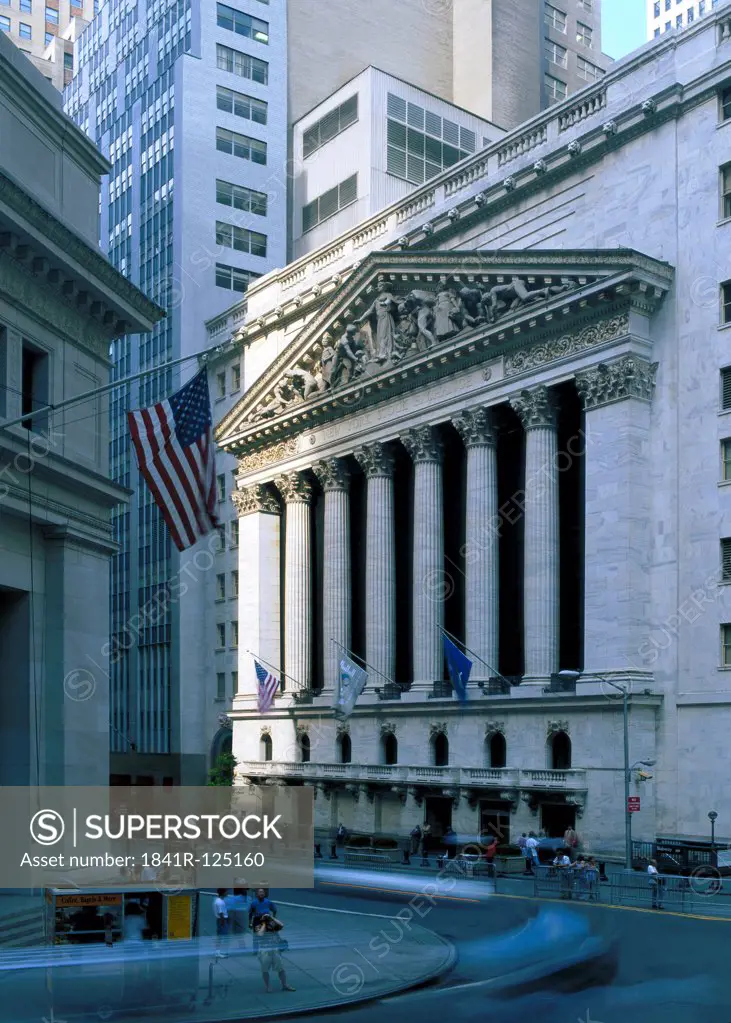 Front of the New York Stock Exchange, USA