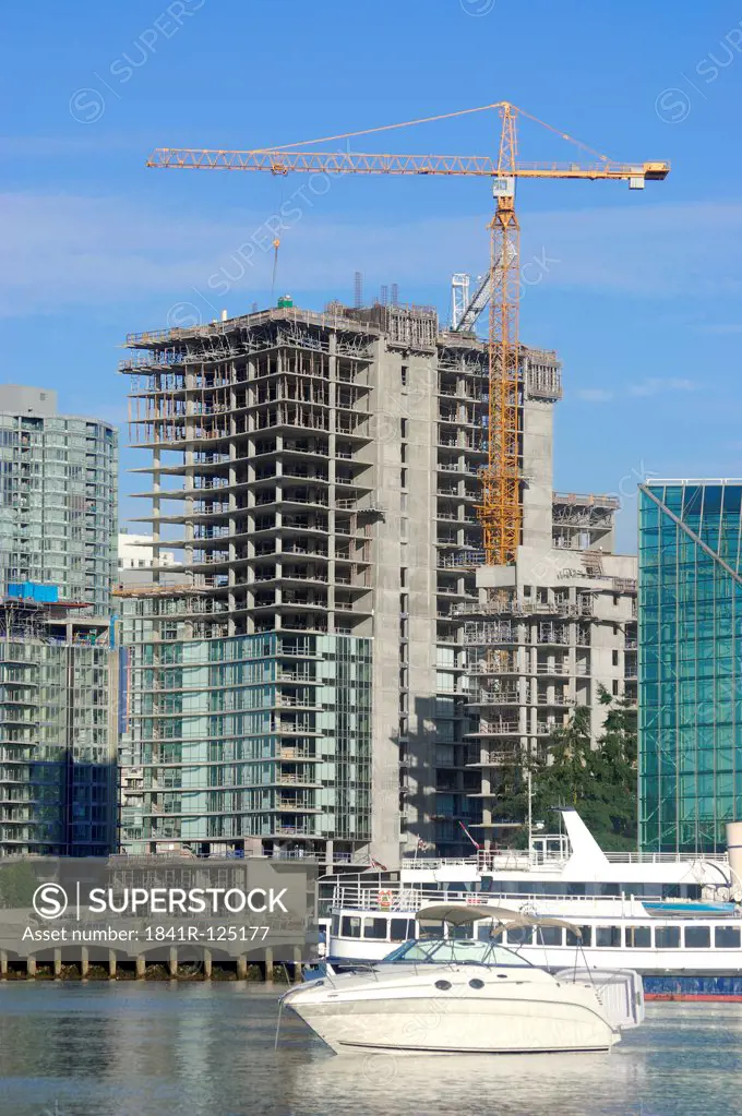 Construction site in Downtown Vancouver, British Columbia, Canada