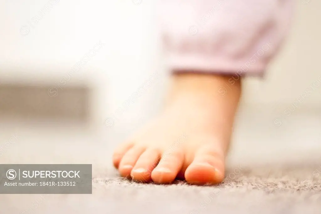 Foot of a little child