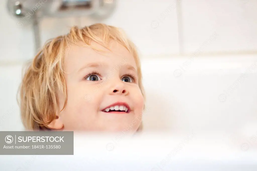 Little girl in bath