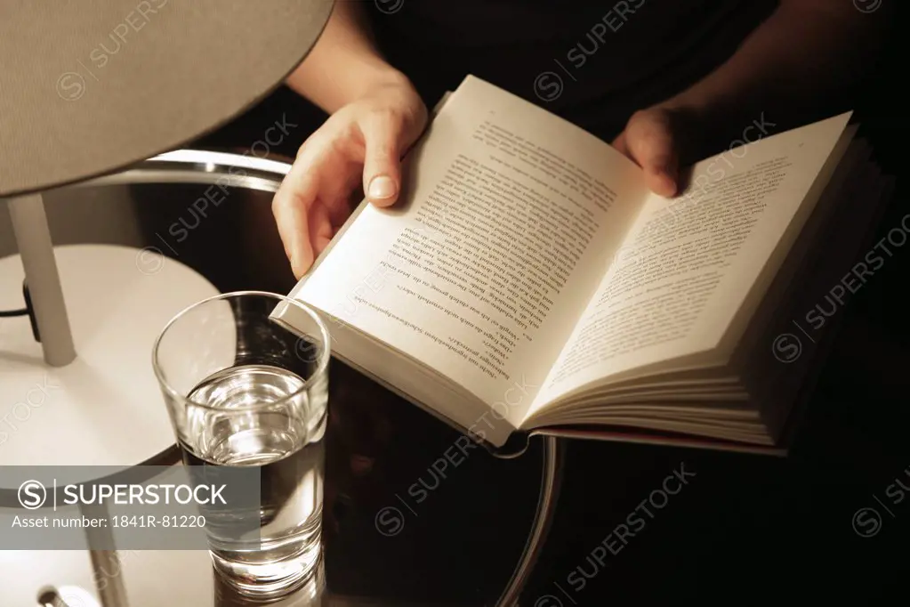 Person reading bible