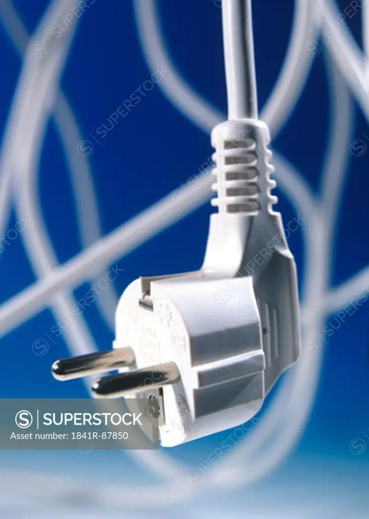Close-up of three pin plug