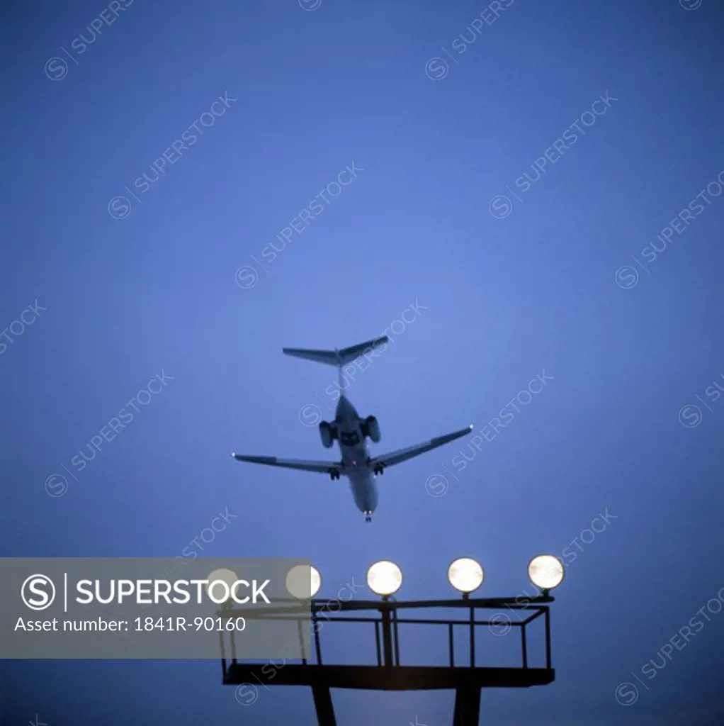 Low angle view of airplane in flight