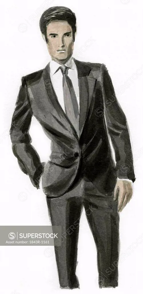 Man dressed up in a suit