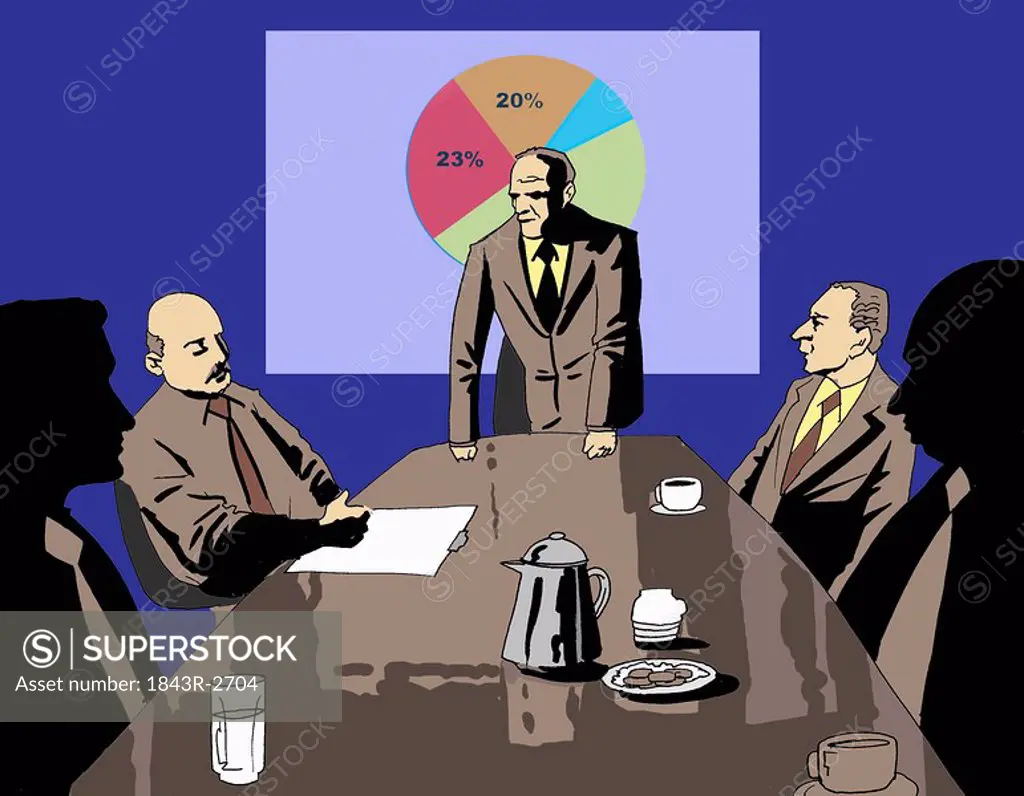 Businessmen at a meeting