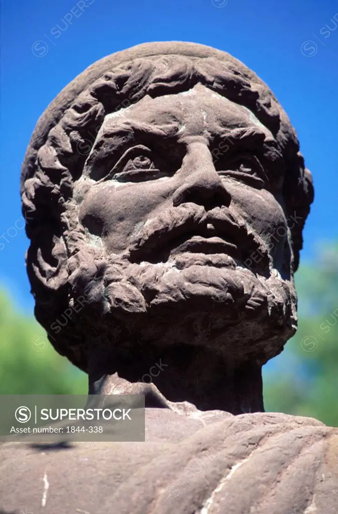 Eptanese, Ithaki Statue of Ulysses Odysseus king of Ithaca, hero of Homer´s epic