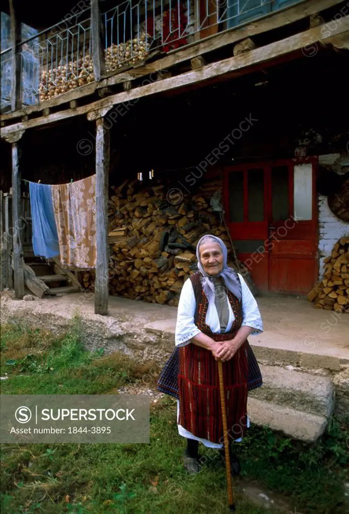 Ohrid lake, Radozda village - old lady with traditional dress, Republic of Macedonia, Europe