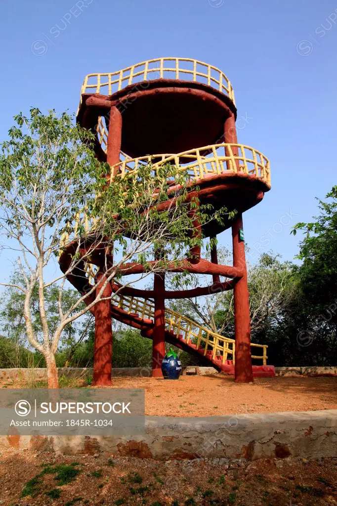 Watch tower in a park, Kambala Konda Eco Tourism Park (Majjisrinath), Visakhapatnam, Andhra Pradesh, India