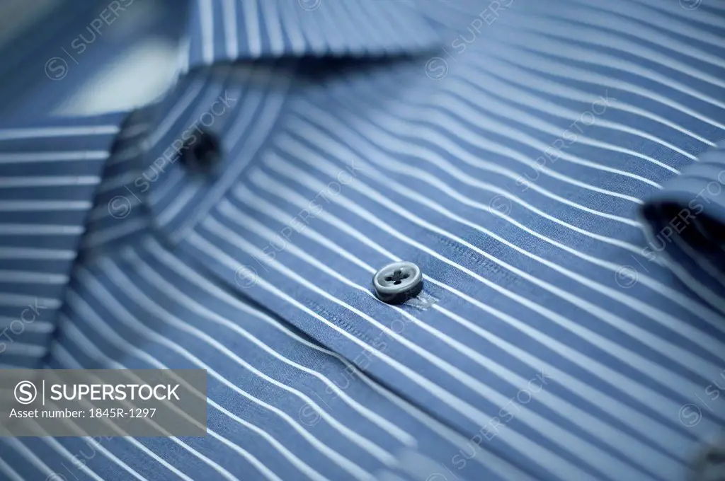 Close-up of a button down shirt