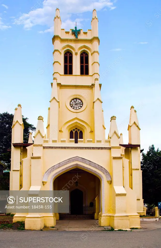 Facade of a Christ Church, Shimla, Himachal Pradesh, India