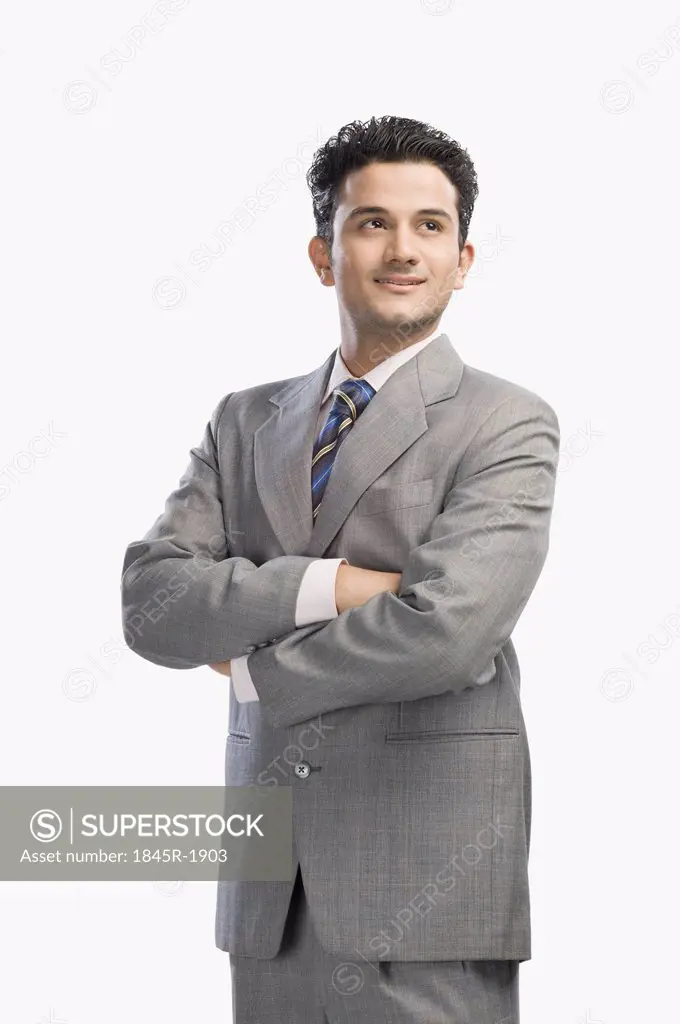 Businessman with arms crossed