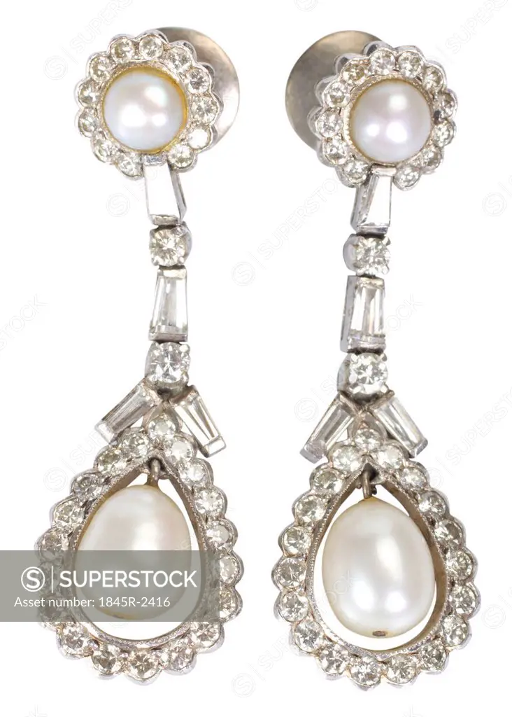 Close-up of a pair of earrings