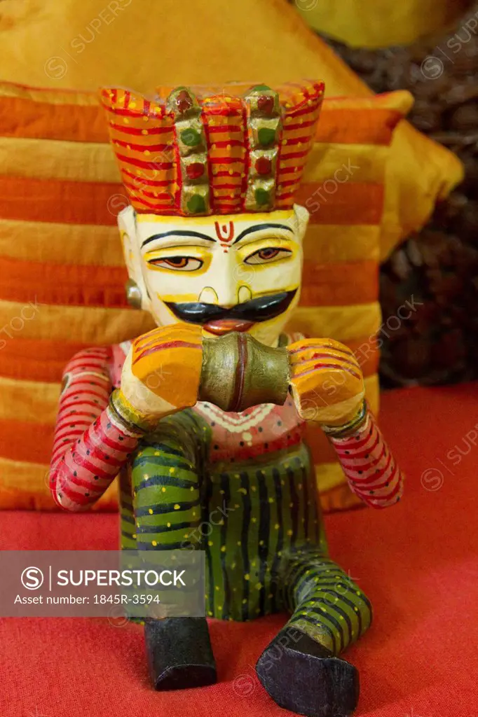 Close-up of a traditional figurine, Gwalior, Madhya Pradesh, India