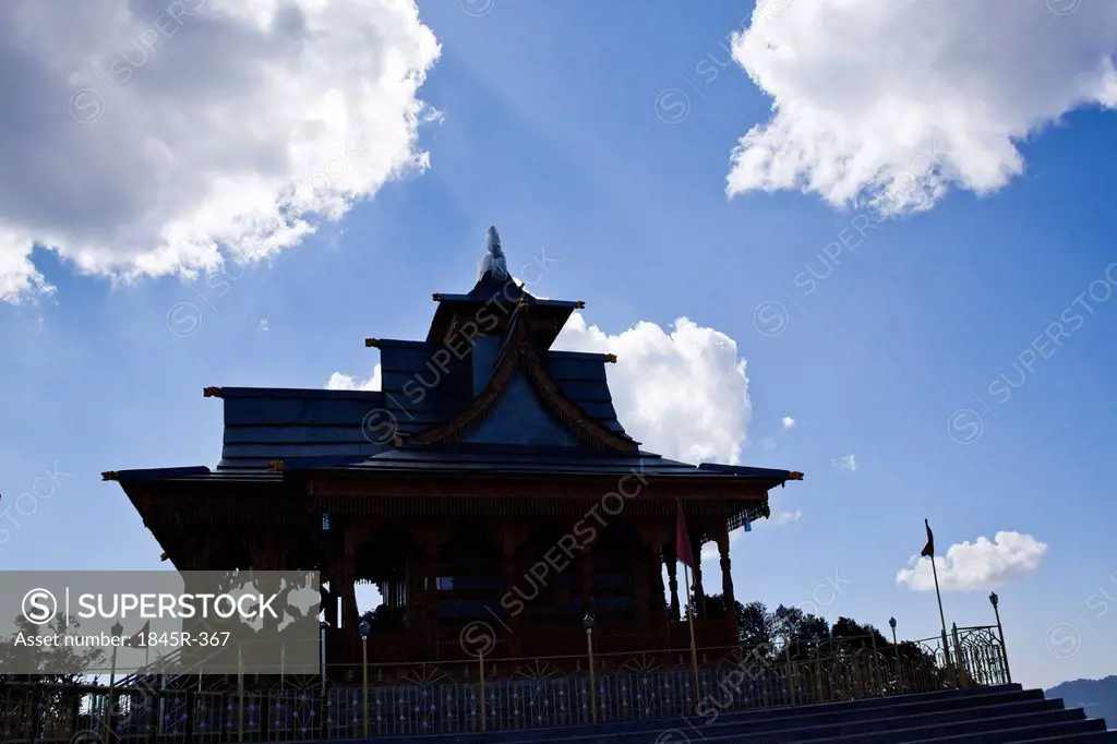 Low angle view of a temple, Shimla, Himachal Pradesh, India