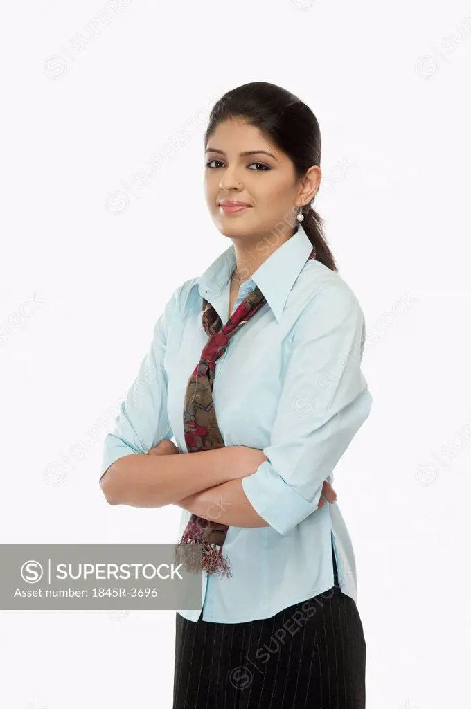 Portrait of a female flight attendant