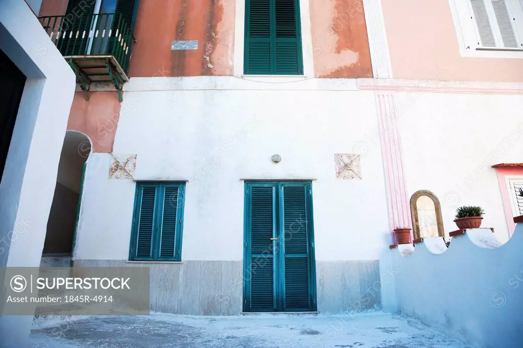 Low angle view of a house, Ponza, Province Of Latina, Lazio, Italy