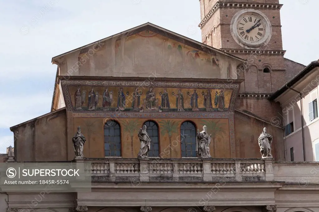 Low angle view of a church, Roman Forum, Rome, Lazio, Italy