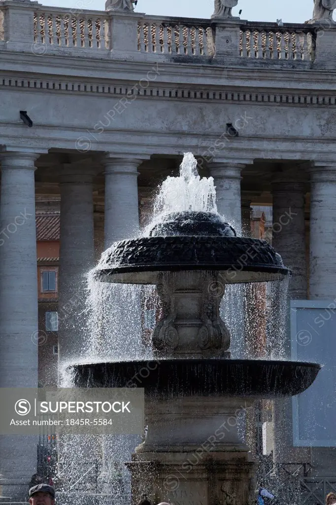 Fountain at St. Peters Square, Vatican City