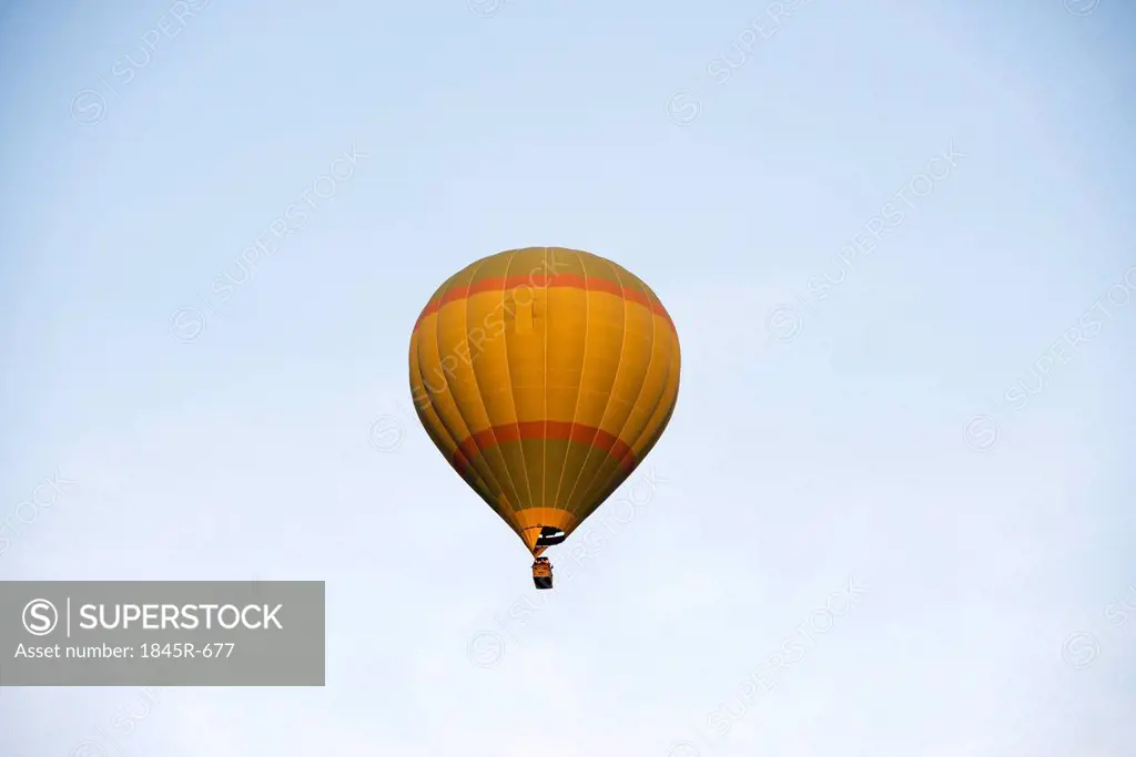 Low angle view of a hot air balloon, Pushkar, Ajmer, Rajasthan, India