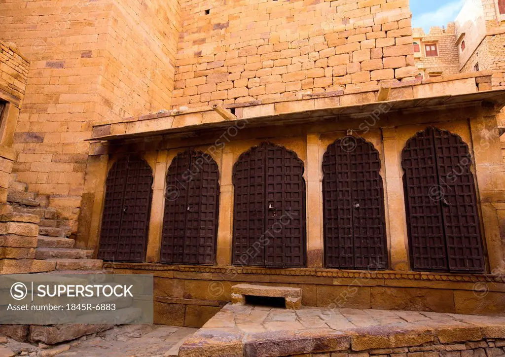 Ruins of a fort, Jaisalmer Fort, Jaisalmer, Rajasthan, India