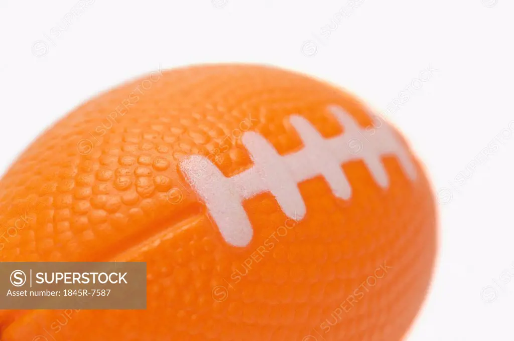 Close-up of an American football shaped key ring