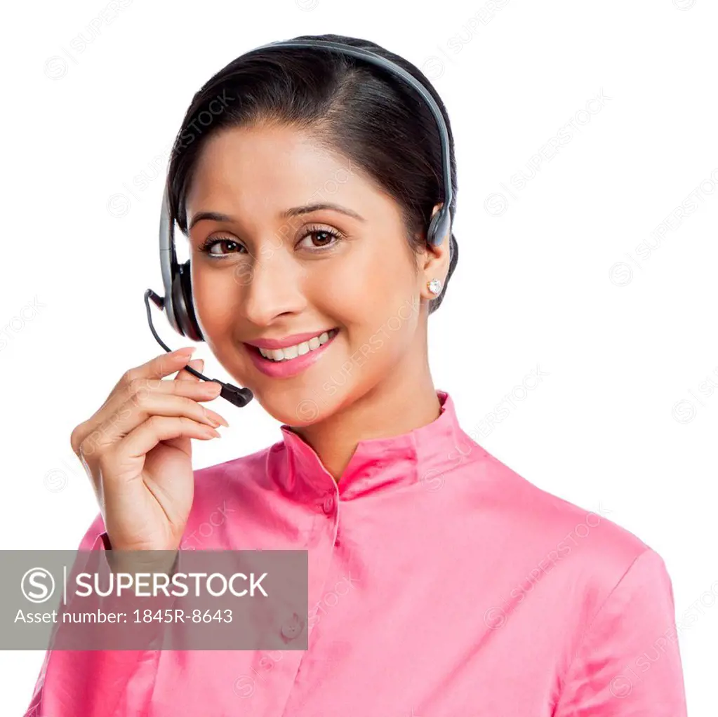Portrait of a female customer service representative