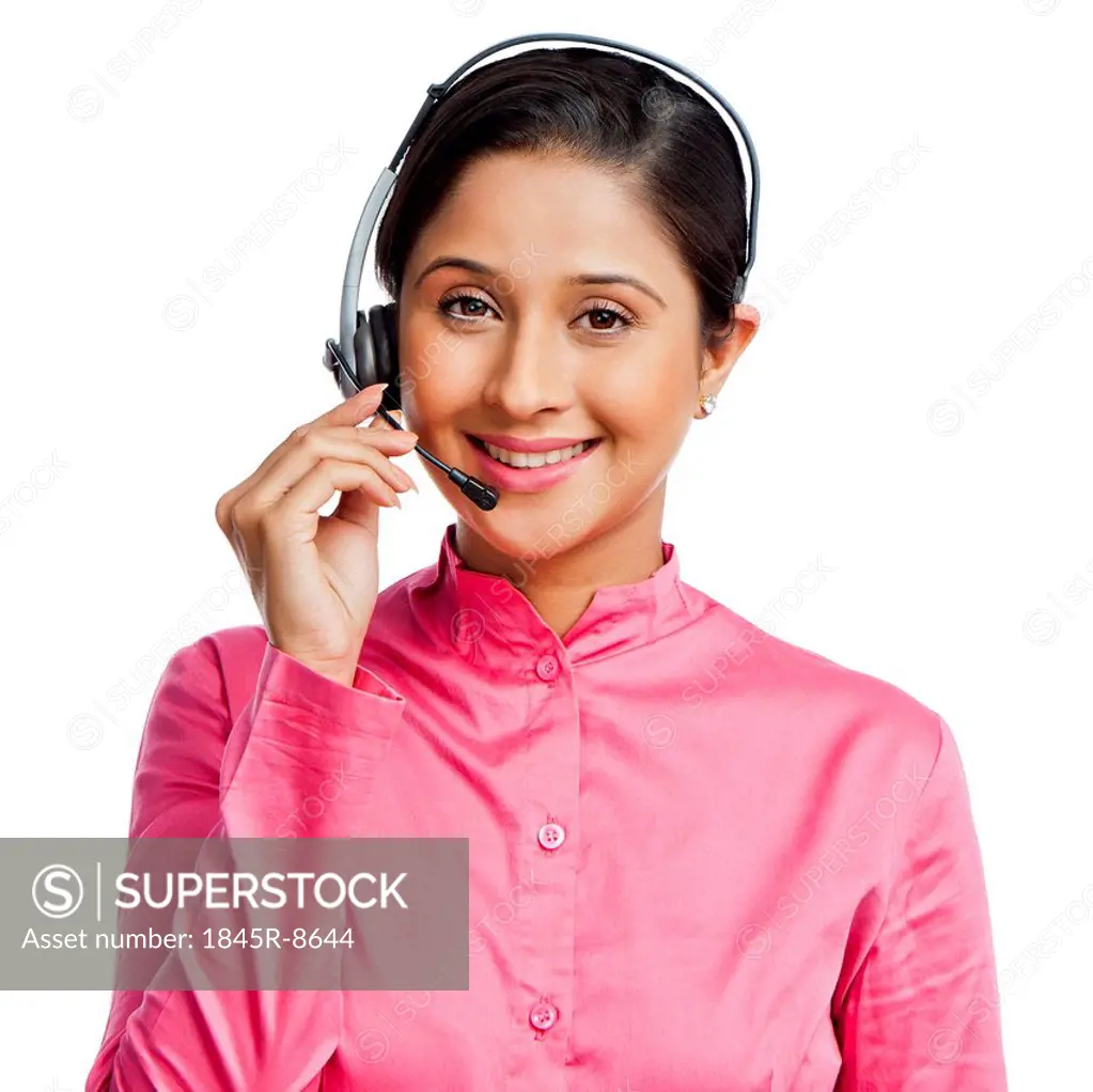Portrait of a female customer service representative