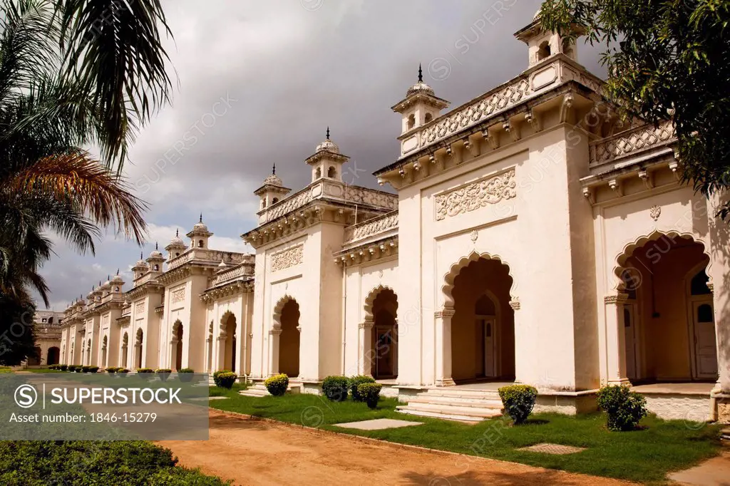 Facade of a palace, Chowmahalla Palace, Hyderabad, Andhra Pradesh, India