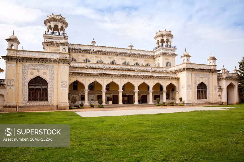 Facade of a Palace, Chowmahalla Palace, Hyderabad, Andhra Pradesh, India