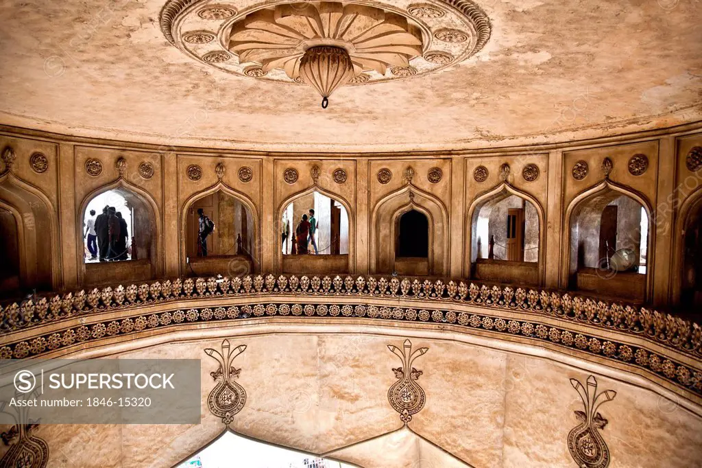 Interior of the Charminar, Charminar, Hyderabad, Andhra Pradesh, India