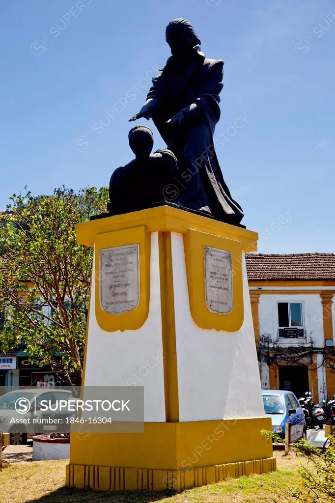 Statue of Abbe Faria, Panaji, Goa, India