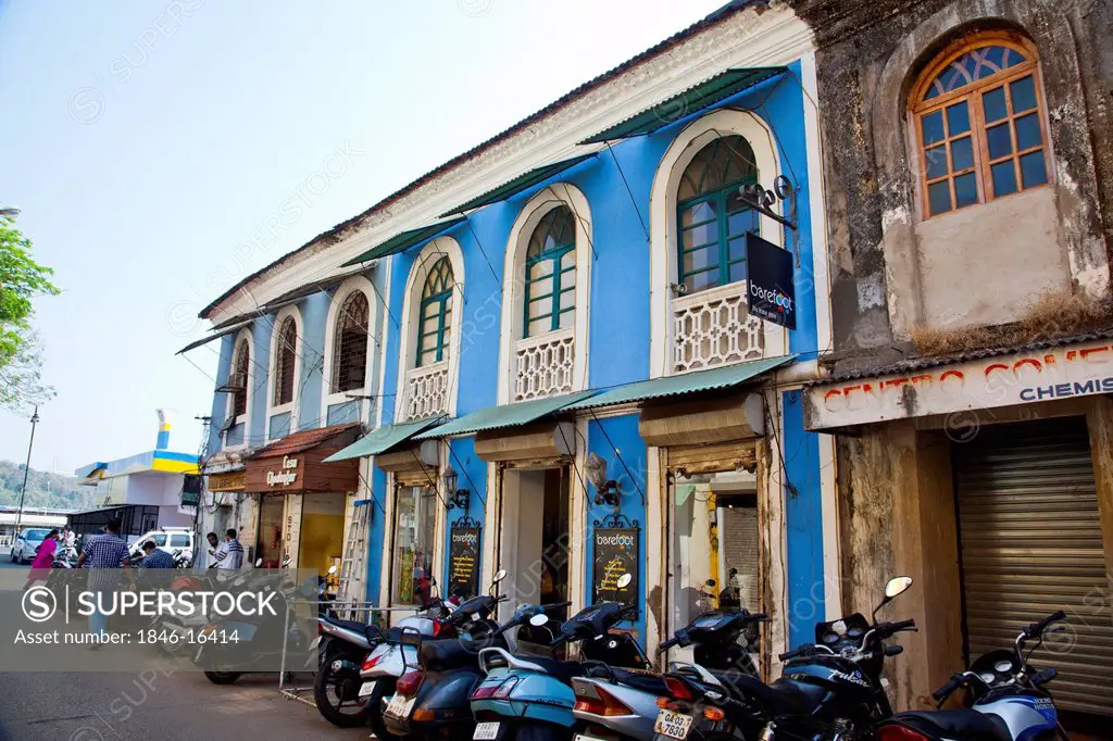 Facade of a shopping store, Barefoot, Panaji, North Goa, Goa, India