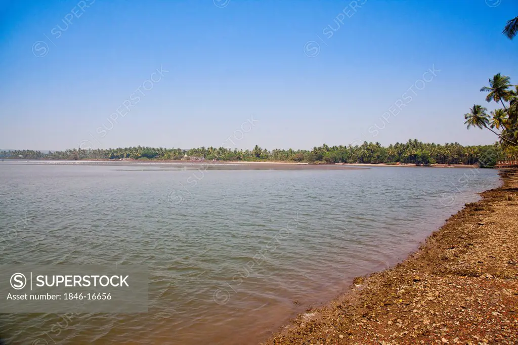 Chapora River, Siolim, North Goa, Goa, India