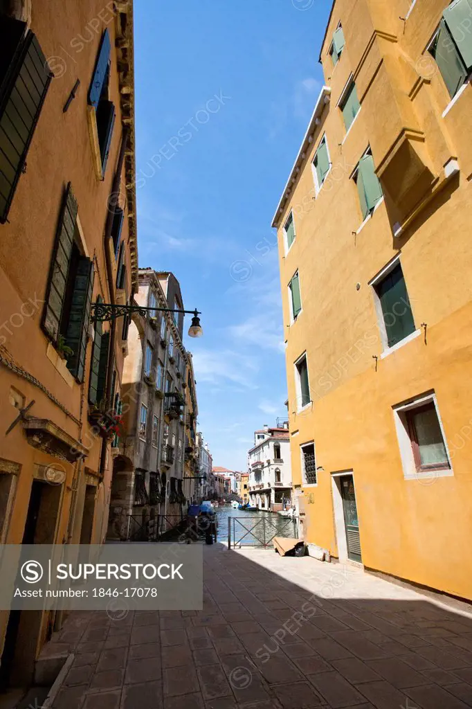 Buildings along a canal, Murano, Venice, Veneto, Italy