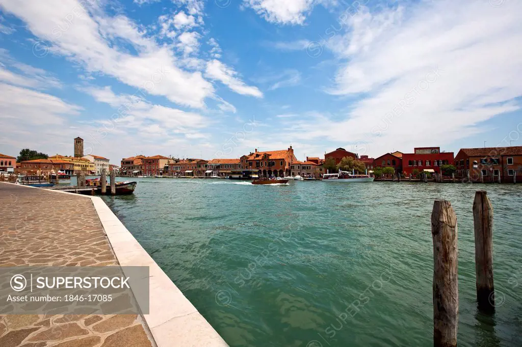 Buildings along a canal, Murano, Venetian Lagoon, Venice, Veneto, Italy