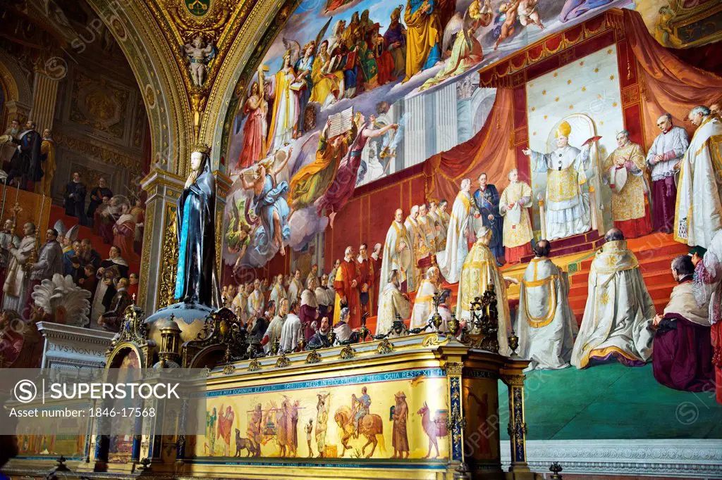 Interiors of a museum, Vatican Museums, Vatican City, Rome, Lazio, Italy