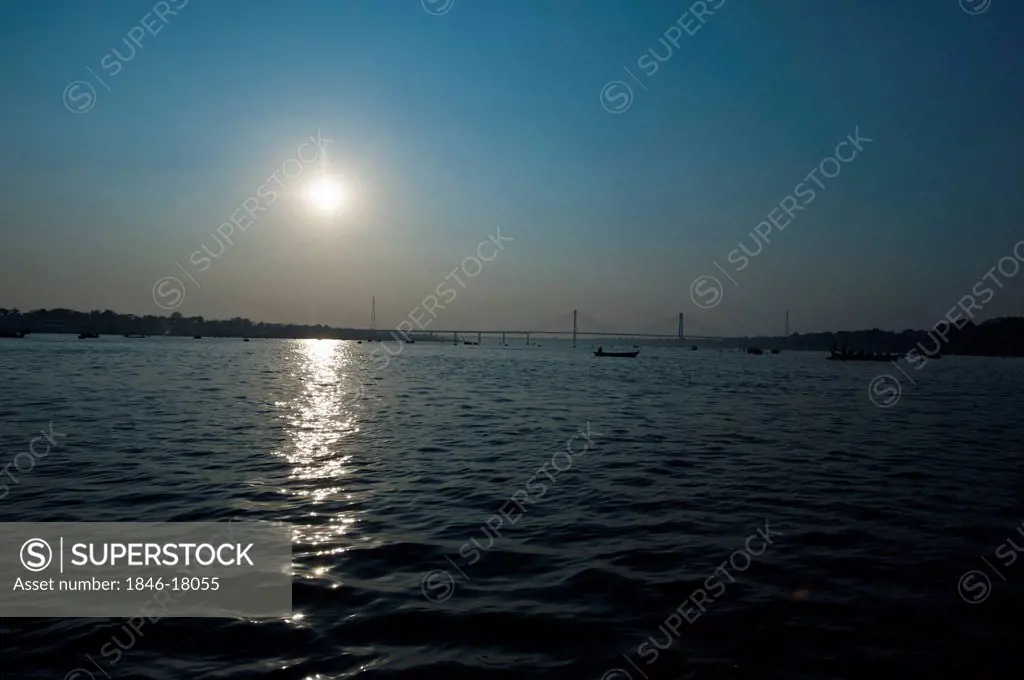 Sunset at Ganges River, Allahabad, Uttar Pradesh, India