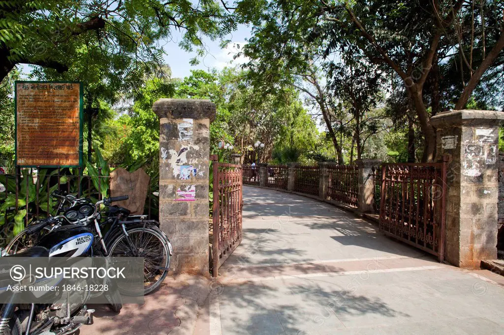 Entrance gate of a garden, Law Garden, Ahmedabad, Gujarat, India