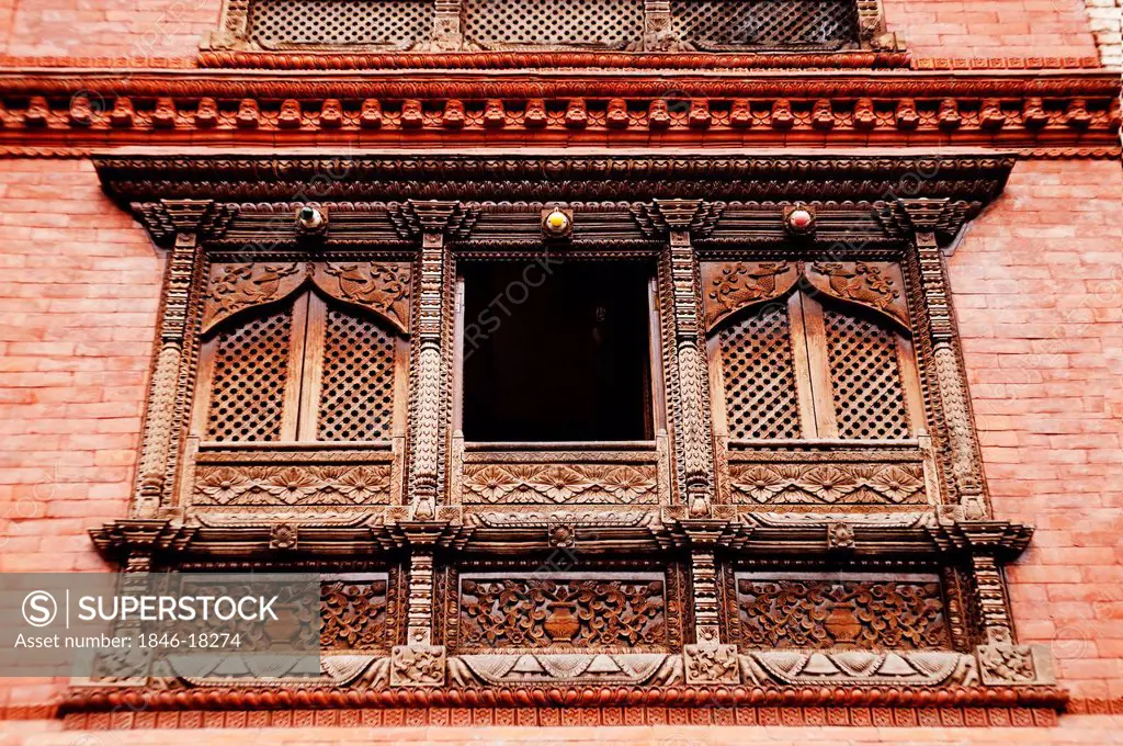 Window of a building, Swayambhunath, Kathmandu, Nepal