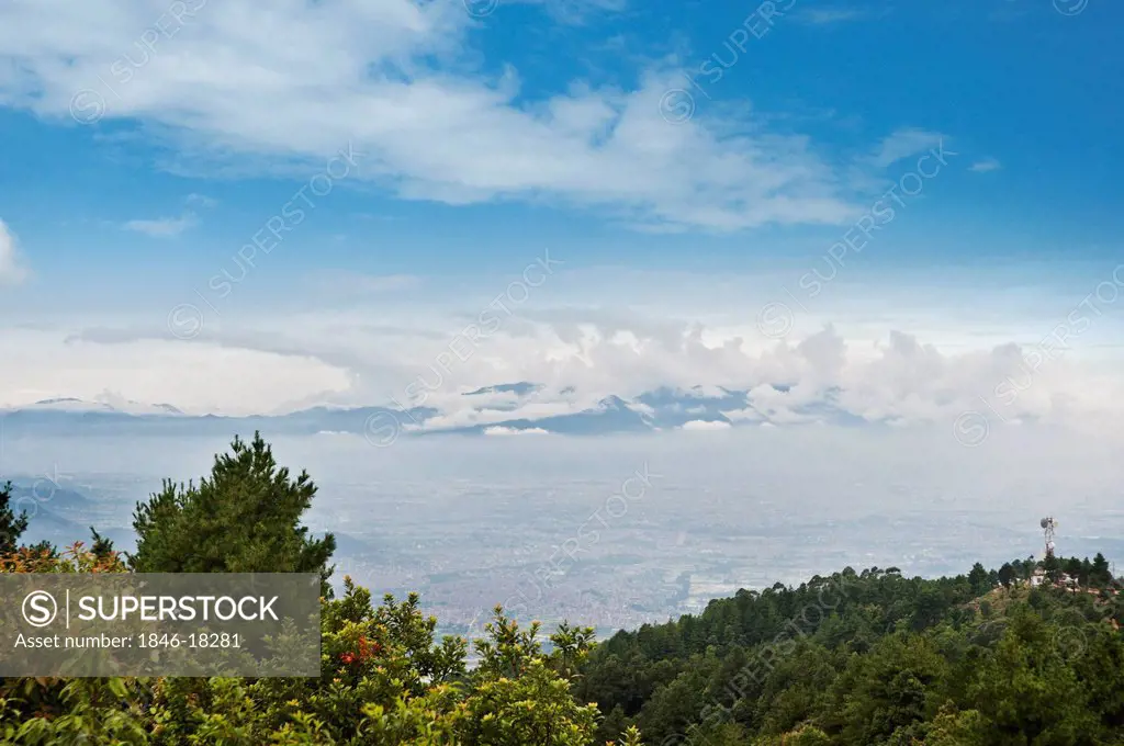 High angle view of a mountain range, Nepal